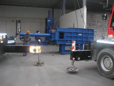 USED 2013 ATM SCRAP BALER 40X40