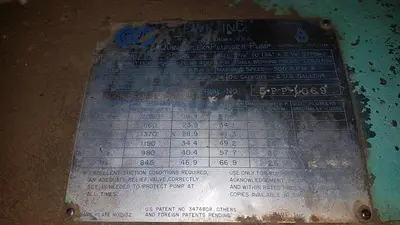 USED WHEATLEY 5P-200A QUINTUPLEX INJECTION PUMP
