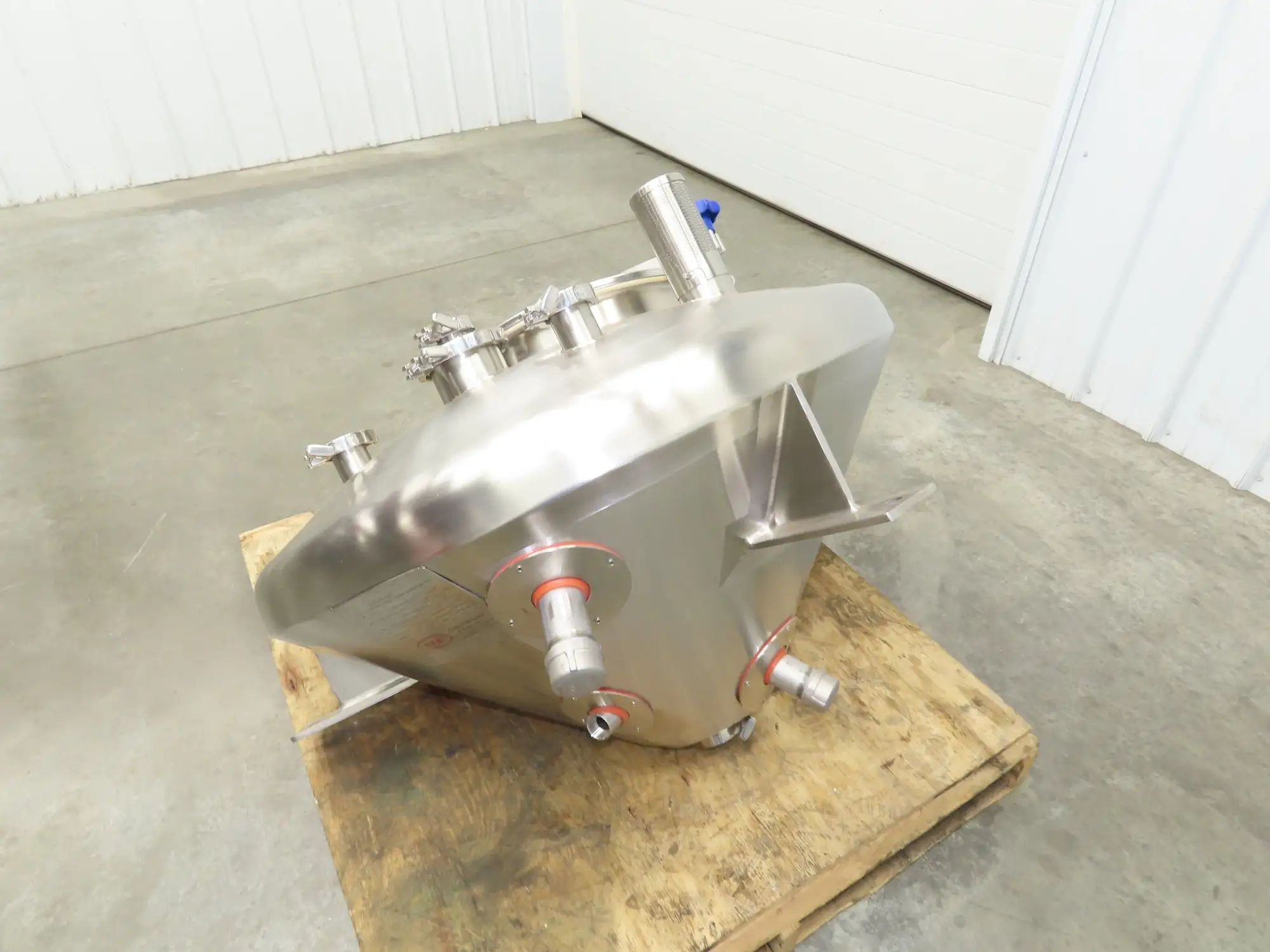 CFR 30 Gallon Cone Insulated Mixing Tank Jacketed 304 Stainless Steel Sanitary