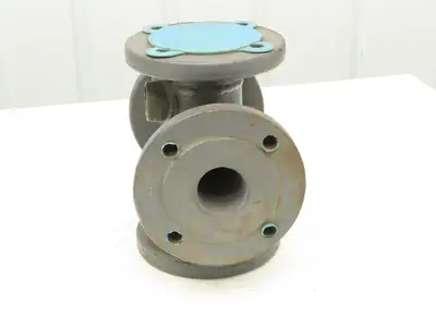 NA 2" 2" Flanged 4-Way Cross Ductile Iron 7-1/2" Flange 6" Bolt Center 3/4" Hole