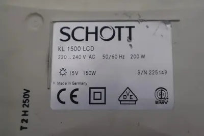 Schott KL 1500 LCD Fiber Optic Light Source STOCK 1390-C
