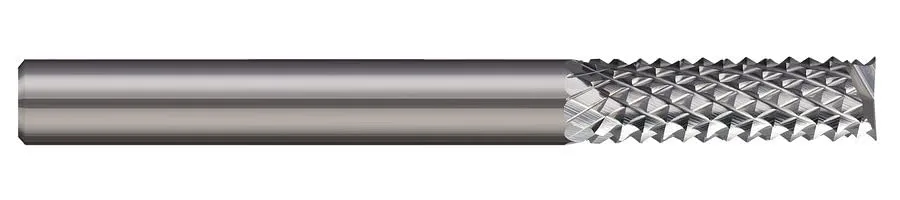Micro 100 3/16" Solid Carbide Router, Diamond Pattern End Mill USA Made