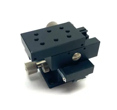 USED MISUMI DOVETAIL RACK & PINION MANUAL XY AXIS STAGE, LOW-PROFILE 30MM