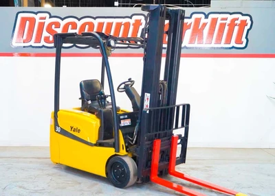 Used 2008 YALE ERP030VTN 3-Wheel Sit down Electric Counterbalance Forklifts Colorado US | Discount Forklift #1399028