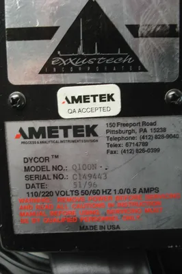 USED AMETEK DYCOR Q100N
