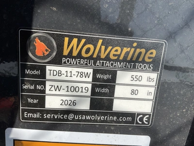 Used WOLVERINE TDB-11-78W 78” SKID STEER TRACK DUTY BUCKET Skid Steer Buckets Michigan US | Miedema Asset Management Group #1325545