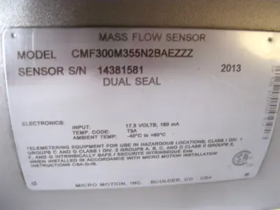 Used Micromotion _UNKNOWN_ Sensors New Hampshire US | Bitter End Trading #1452973