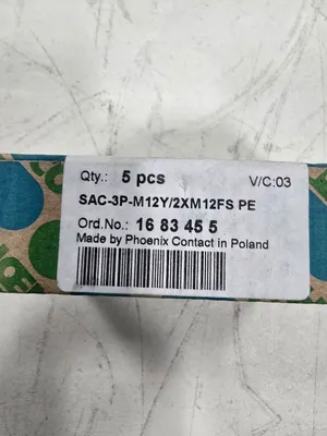 NEW Phoenix Contact SAC-3P-M12Y/2XM12FS PE
