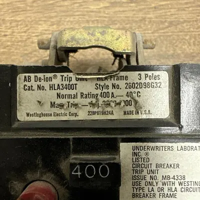 USED WESTINGHOUSE HLA3400T