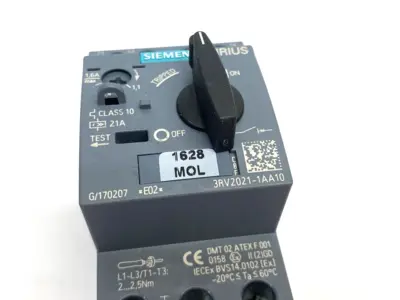 USED SIEMENS SIRIUS MOTOR PROTECTION CIRCUIT BREAKER SIZE S00