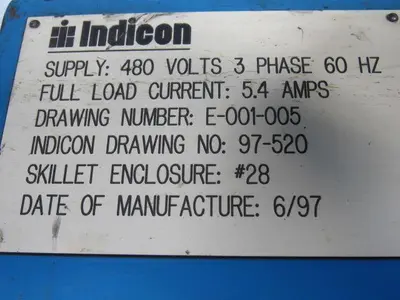 RAPISTAN 480V 5.4AMP Conveyor Machine Controller W/Reversing Starter Control Box
