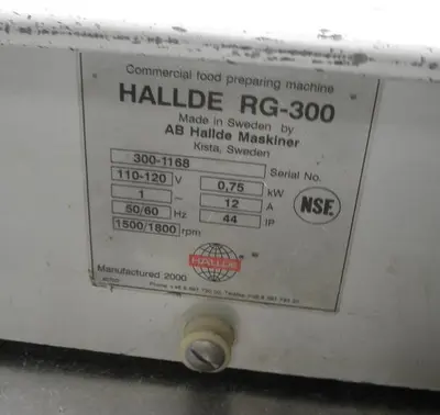 USED HALLDE RG-300