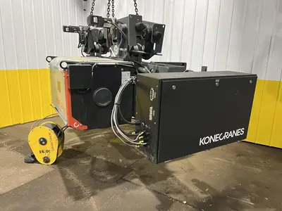 17.5 TON (2014) KONE-CRANES MODEL #CXT60410160P75GGN0S SINGLE GIRDER OVERHEAD CRANE HOIST & TROLLEY: STOCK #18633
