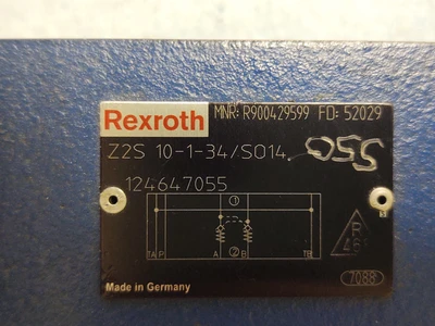 USED Rexroth R900429599 Z2S 10-1-34/SO14