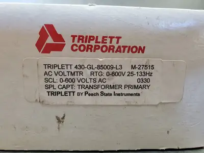 Used Triplett Corporation _UNKNOWN_ Voltmeters South Carolina US | Palmetto Automation #1495830