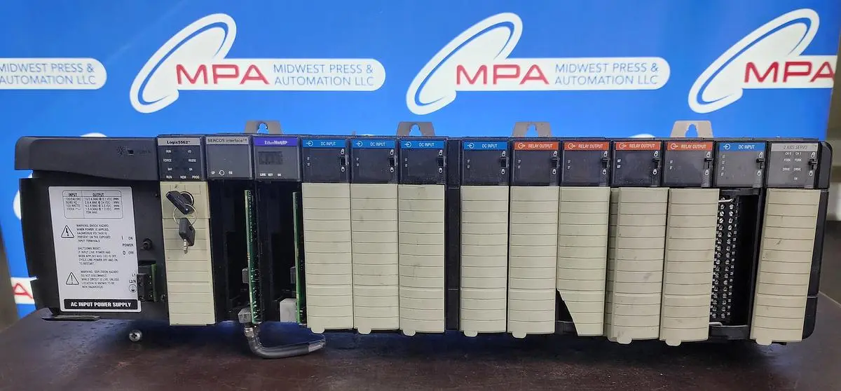 Allen-Bradley 1576-A13 Complete 13 slot Chassis  1756-PA75 Power supply Logix5562