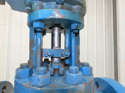 Atwood Morrill 3-Way Globe Valve 4" Flanged Limitorque Gear Operator Pull Chain