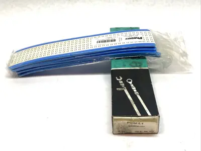 New | in-Stock Panduit Pan-Code Wire Marker Cards BOX OF 25 CARDS Blank Label Michigan US | Maverick Industrial Sales #1392534