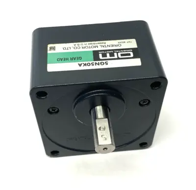 Used Oriental Motor Gear Head Parallel Shaft 50:1 SHAFT MARKINGS Gearmotors Michigan US | Maverick Industrial Sales #1398897