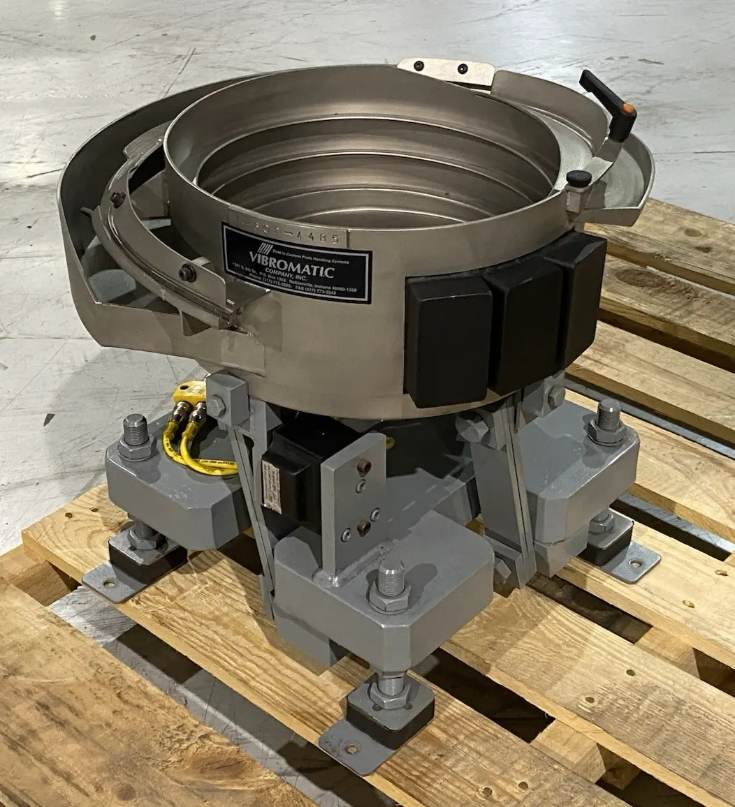 Used Vibromatic Vibratory Bowl Feeder, 12" Bowl ID, 14" Bowl OD Vibratory Bowl Feeder Michigan US | Maverick Industrial Sales #1514632
