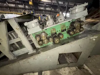 72" X .200" X 20,000 LBS COE PRESS SPACE SAVER COIL CRADLE STRAIGHTENER COMBINATION UNCOILER, 48" X 1/4": STOCK #22704