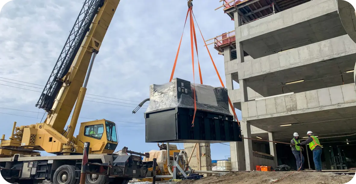 Heavy equipment rigging and relocation