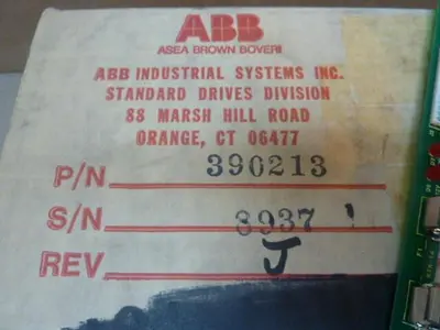 NEW ABB 390213