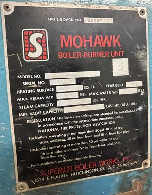 Used 1997 SUPERIOR BOILER 4-X-1506 Boilers Ohio US | C3 SURPLUS LLC #1306965