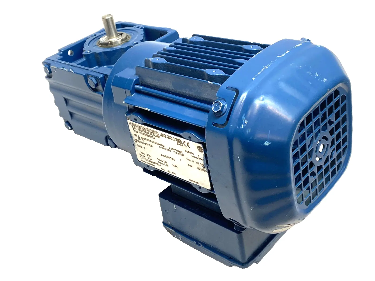Used SEW-Eurodrive SPIROPLAN 3-Phase Right-Angle Gearmotor 0.18kW BLUE Gearmotors Michigan US | Maverick Industrial Sales #1394421