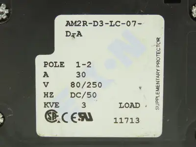 Eaton AM2R-D3-LC-07-D-A Circuit Breaker 1-2 Pole 30A 80/250V  Lot of 2