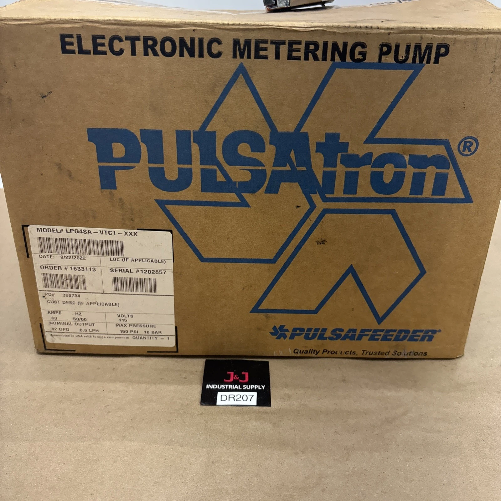 NEW Pulsatron LPG4SA-VCT1-XXX