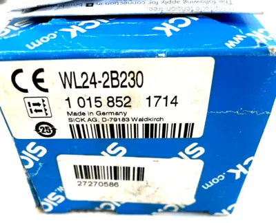 NEW SICK WL24-2B230 PHOTOELECTRIC SENSOR WL242B230