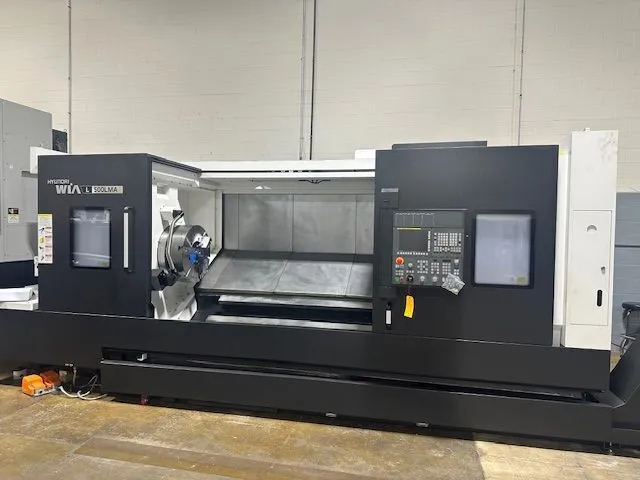 HYUNDAI WIA L500LMA CNC 10.8" BORE BOX WAY UNIVERSAL TURNING CENTER W/MILLING