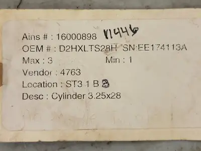 USED PARKER D2HXLTS28H