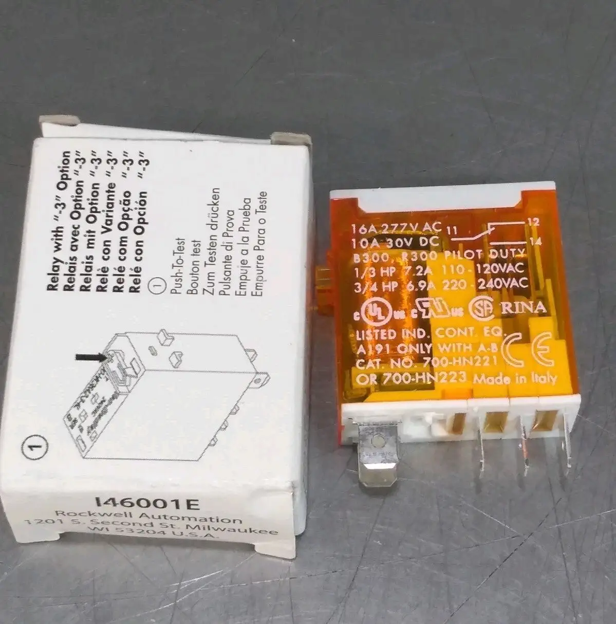 Allen Bradley 700-HK36A1/B Relay Loc4E6