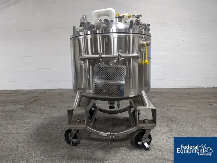 Used W.F. Scarince Inc. 300 Liter W.F. Scarince Jacketed Cyro Receiver Tank, Hastelloy C22, 45/65# Stainless Steel Tanks Ohio US | Federal Equipment Company #129534