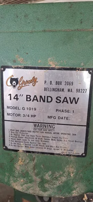 Used _UNKNOWN_ 1019 Woodworking Vertical Band Saws Michigan US | AW Machinery, LLC. #1366637