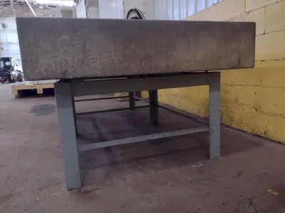 8' X 4' X 10" CHALLENGE PRECISION LAYOUT INSPECTION GRANITE TABLE: STOCK #23808