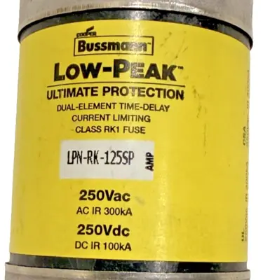 NEW EATON BUSSMANN LPN-RK-125SP