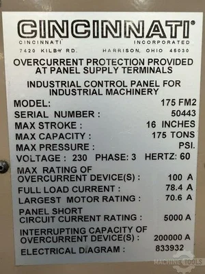 Used CINCINNATI 175FMII10 Press Brakes Georgia US | The Equipment Hub #1185223
