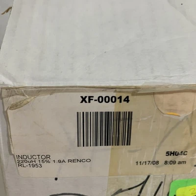 New Renco RL-1953 Inductor 220uH 15% 1.9A (Lot Of 443) Fast Shipping!