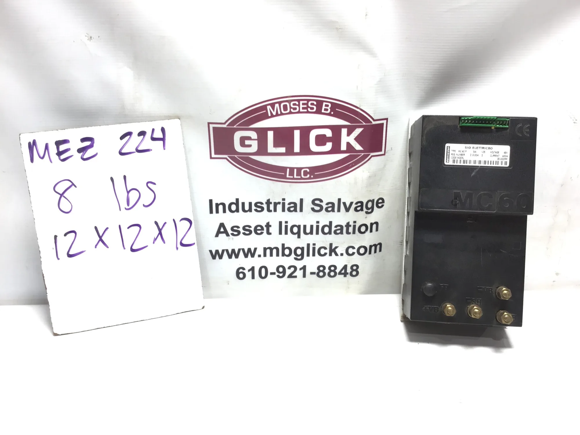 ELEKTROSISTEM SIG ELETTRIC80 MC-60 P HIGH FREQUENCY CONTROL 48V 600A