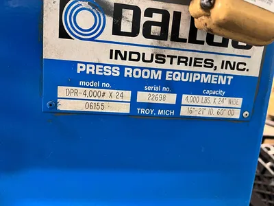 2008 DALLAS DPR-4,000#x24 Uncoiler | Universal Press & Machinery (UPM) (5)