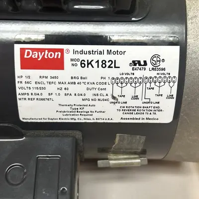 New | in-Stock DAYTON 6K182L Industrial Controls Ohio US | Surplus Asset Holdings #1425177