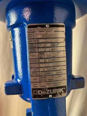 USED DEZURIK 851401-2FAO-1C3-19