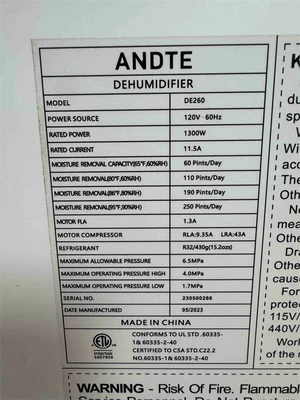 Used 2023 ANDTE DE260 Dehumidifiers Oregon US | MachineryMax #1547046