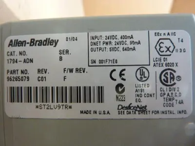 USED ALLEN BRADLEY 1794-ADN SER B