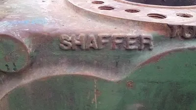 USED SHAFFER SENTINAL 7 1/16" 3M DOUBLE RAM BOP