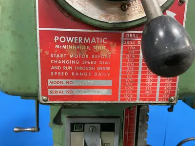 Used POWERMATIC 1200 Heavy Duty & Sensitive Single Spindle Drills Ohio US | HGR 24 #1244595