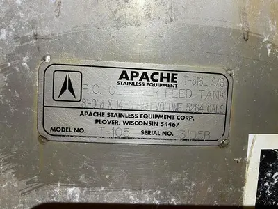 USED APACHE STAINLESS TANK